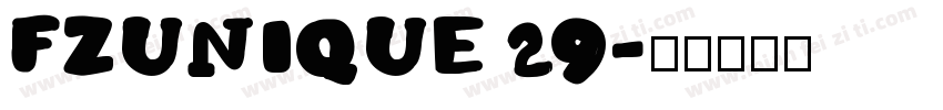 FZUNIQUE 29字体转换